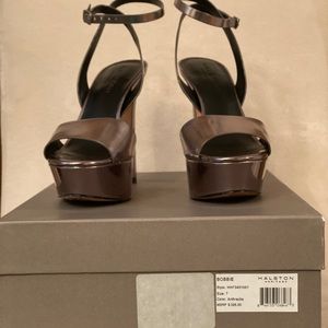 Halston Heritage Bobbie Silver Platform heels